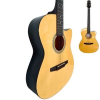 California - Guitarra Acústica con Alma  Funda - Natural