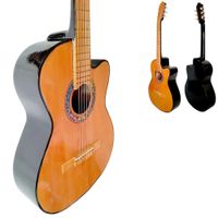 Guitarra Acustica Media Luna Nacional con Cuerdas Nylon