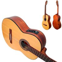 Guitarra Electroacústica Cort de Nylon con Ecualizador de 4 Bandas + Funda