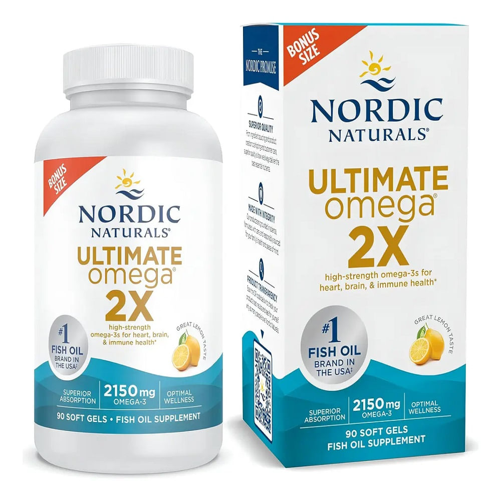 Nordic Naturals Ultimate Omega 2X 2150mg EPA DHA 90 Softgels