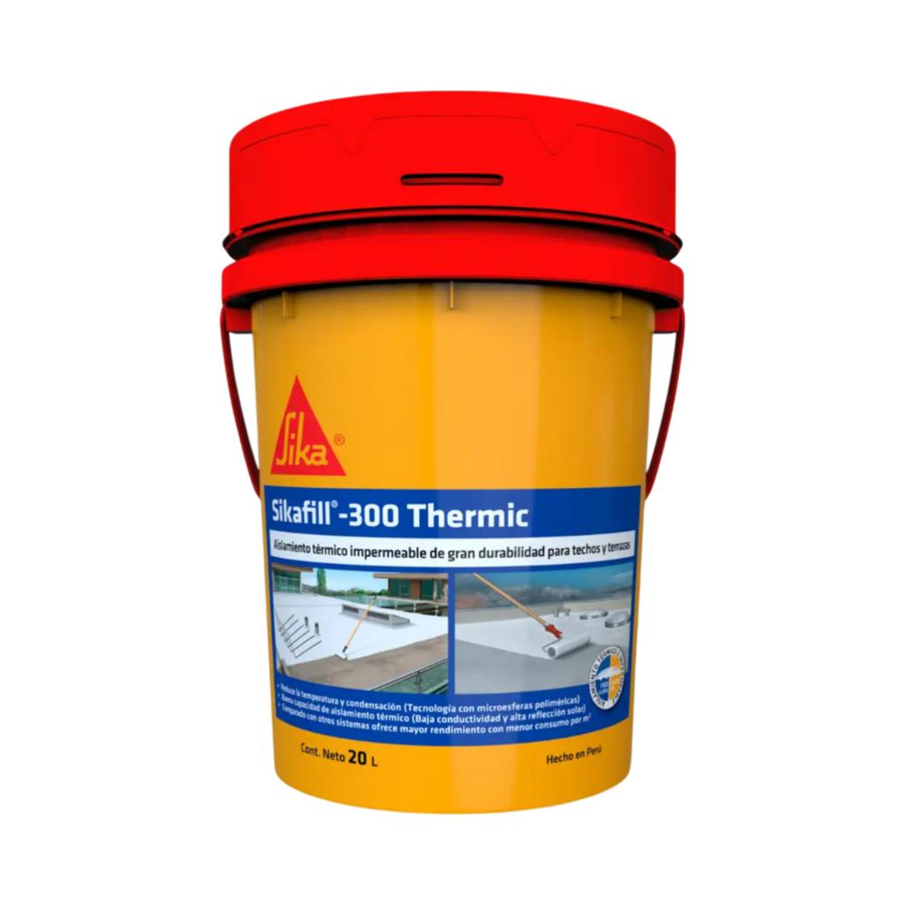 Impermeabilizante y Aislante Térmico de Techos SikaFill-300 Thermic x 20L Blanco