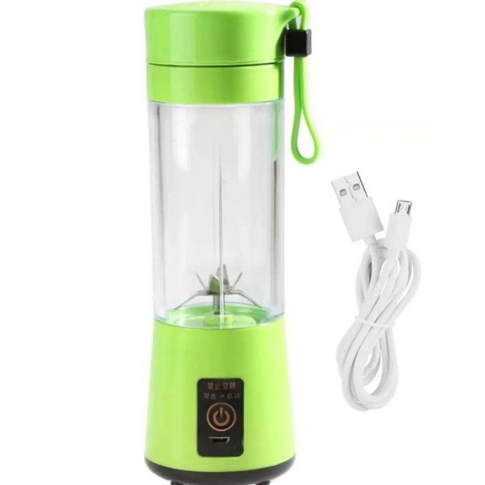 Mini Vaso Licuadora Portátil Usb Recargable 6 Asp verde