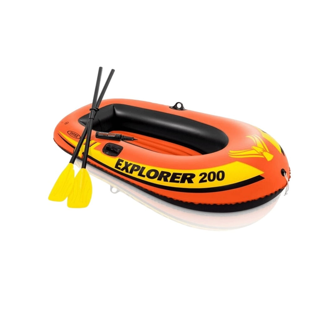 Bote Explorer 200 Intex Inflable Con Bomba Y Remos