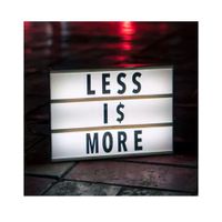 Caja Luz LED Letras Intercambiables Decoración Hogar Dormitorio Moderno