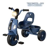 TRICI MOTO MUSICAL PARA NIÑOS AZUL