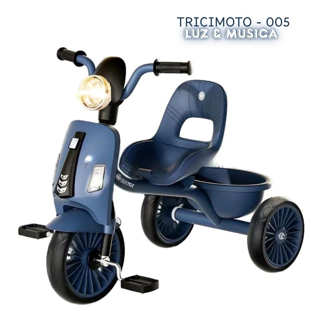 TRICI MOTO MUSICAL PARA NIÑOS AZUL