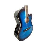California - Guitarra Acústica con Alma  Funda - Azul