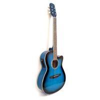 California - Guitarra Electroacustica 4 bandas - Azul.