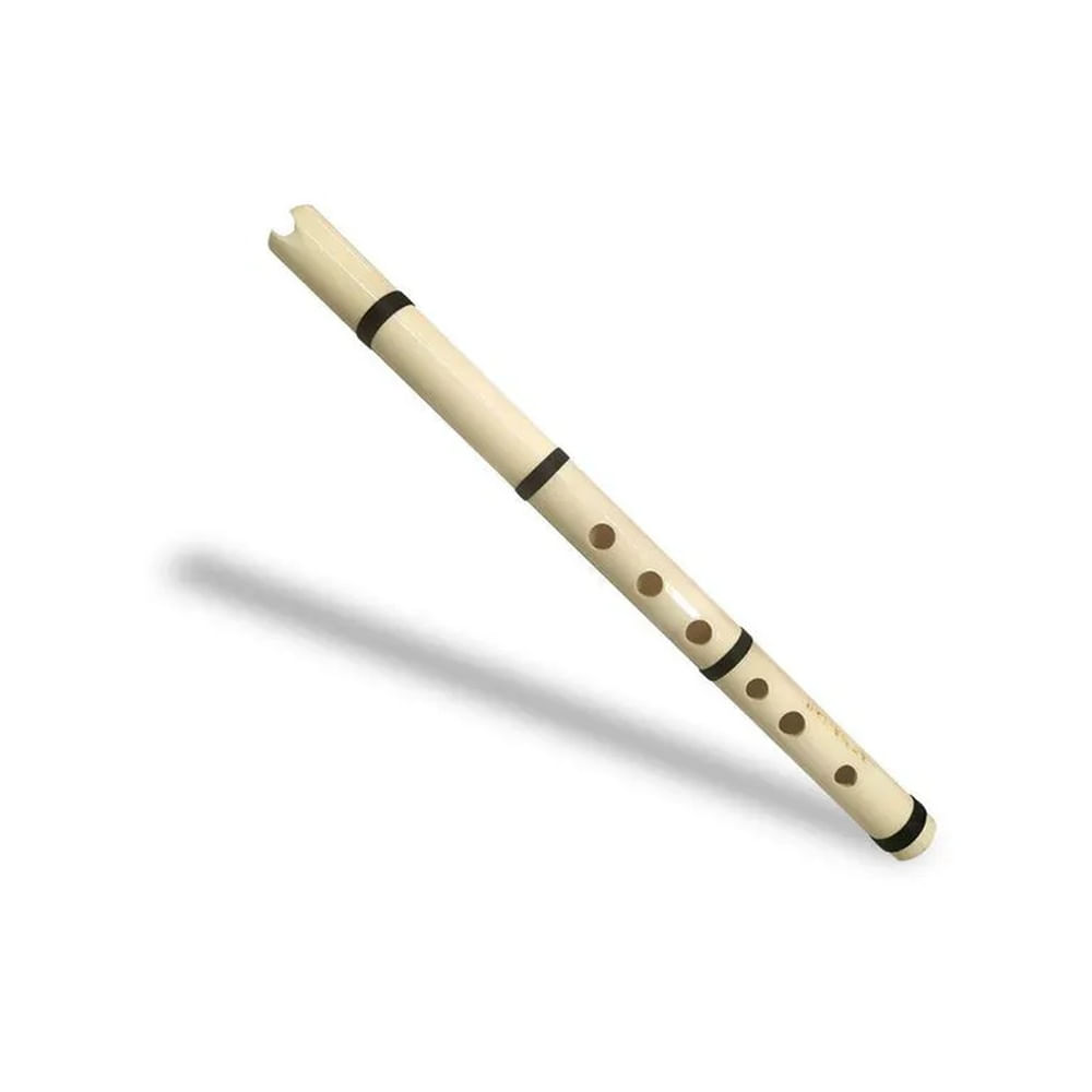 Quena de Hueso Procesado de Fino Acabado con Buen Sonido Blanco