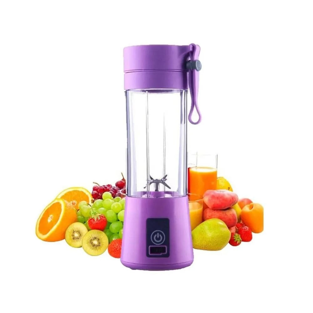 Licuadora Portátil Recargable Por Usb Para Frutas LILA