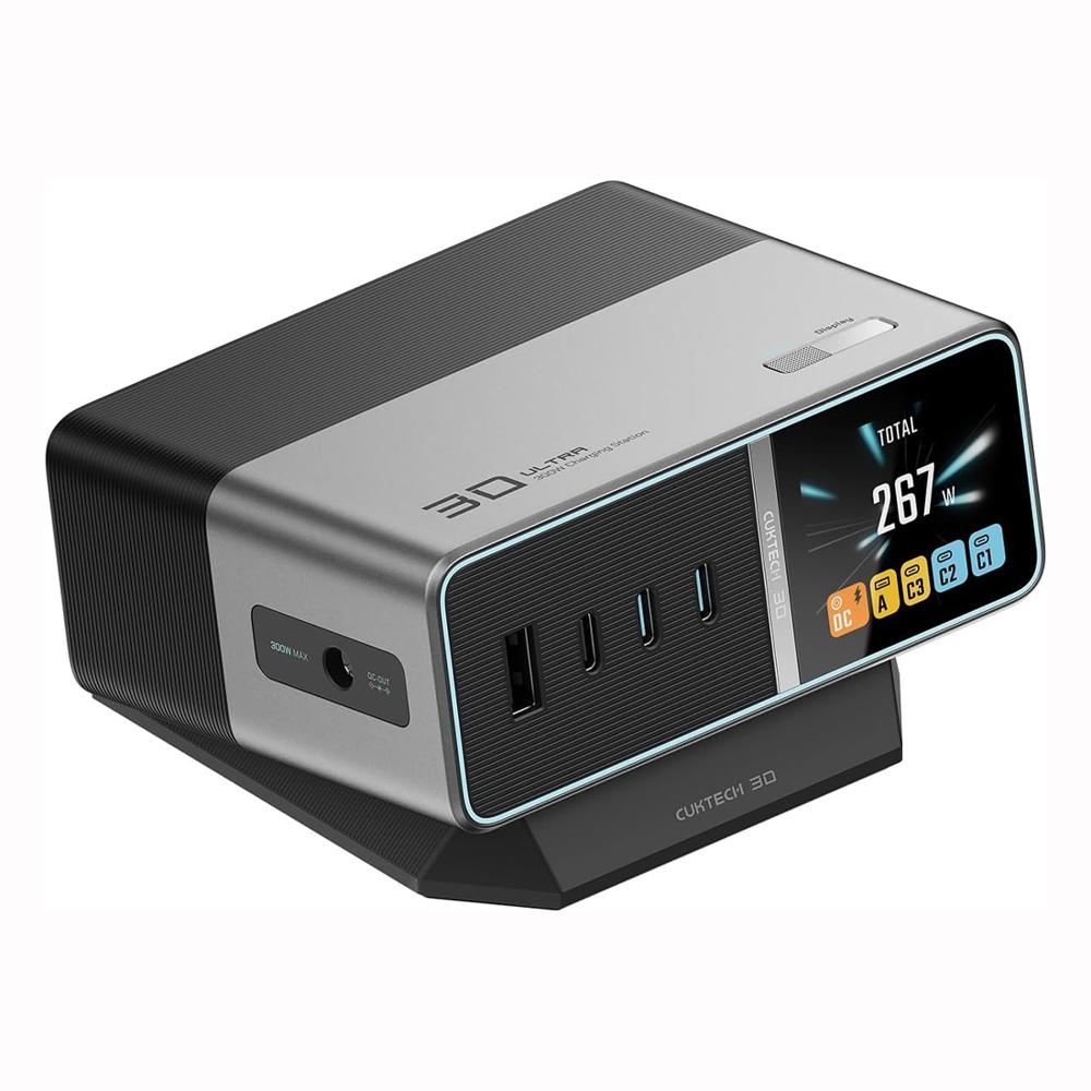 CUKTECH Estación de carga GaN 5en1 de 300 W