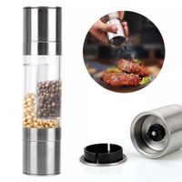 Moledor De Pimienta Especias Molinillo 2 En 1 Regulable Utensilio