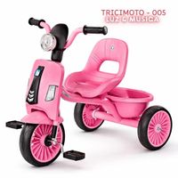TRICI MOTO MUSICAL PARA NIÑOS ROSADO