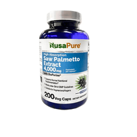 NusaPure Saw Palmetto 4000 mg  Soporte Avanzado para el Hombres Vegetarianas con BioPerine