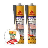 Pack 2 Sellador de juntas Sikaflex-11 FC Purform Gris x 300ml