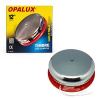 Timbre Industrial Redondo de Metal 12"" OPALUX 72.12.220