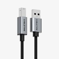 CABLETIME Cable USB-A 2.0 a USB-B 2mt 480Mbps para Impresora Audio - CA15L
