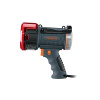 Linterna Reflectora Recargable Truper LED 2000lm Filtro Rojo Extraíble y Silbato de Emergencia