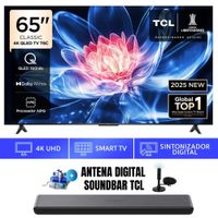 Televisor Smart TV TCL 65'' QLED UHD 4K 65T6C 2025 - ANT - SOUNDBAR TCL