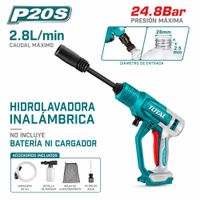 Hidrolavadora Inalambrica Portatil TOTAL 20V SIN Bateria NI Cargador TPWLI2036