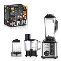 LICUADORA RAF 3 EN 1 TRITURA HIELO 2600 WATTS Y 15 VELOCIDADES