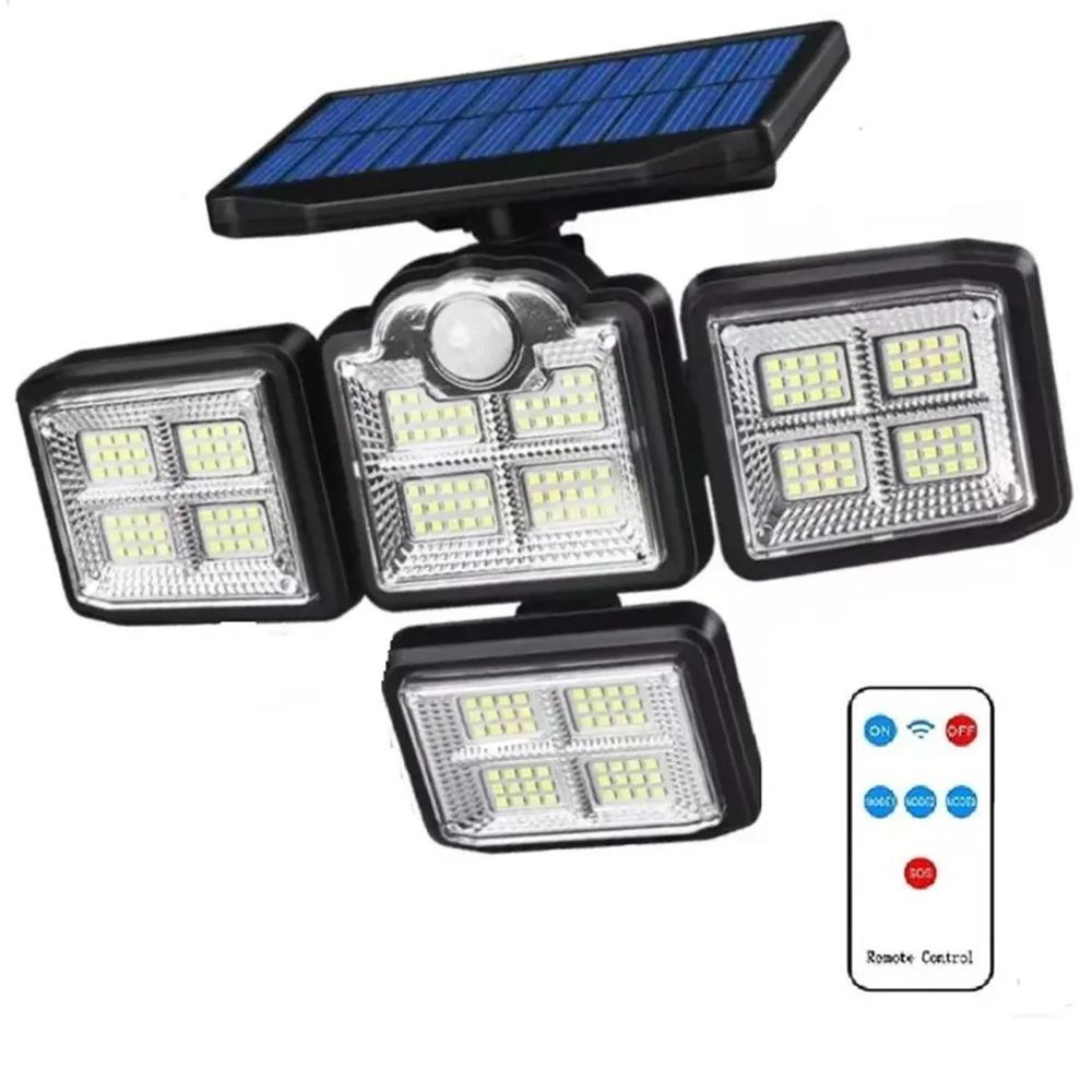 Reflector Lampara Luz LED para Exterior con Panel Solar