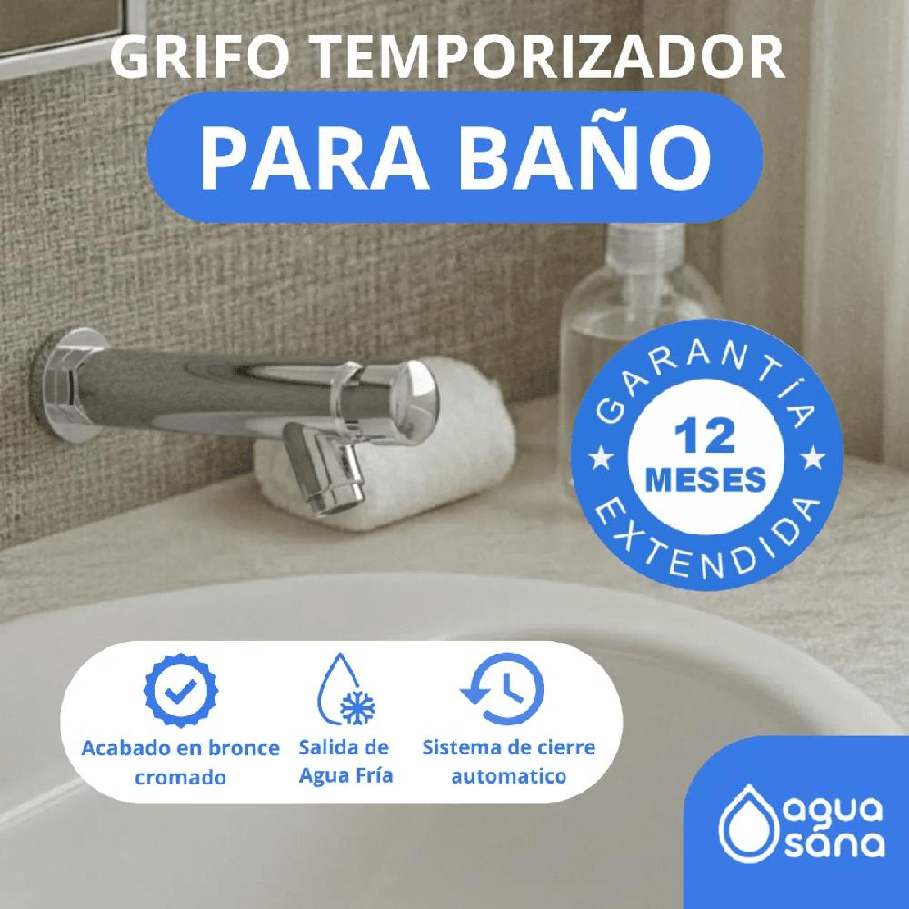 Llave de lavatorio hacia la pared - Ahorro de Agua de Cierre Automático - D24