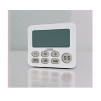 Temporizador Digital Color Blanco  Con Boton x 2 und