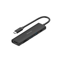 MOVISUN AD H601C - Adaptador Hub Tipo C 6 en 1 con HDMI 4K - PD 100W - 2 USB 3.0 - SD -TF