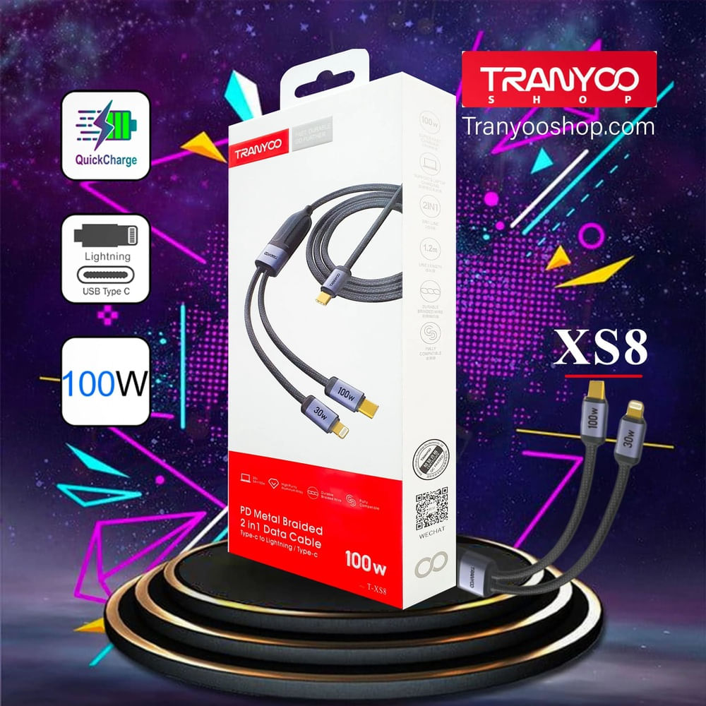 Cable De Carga 3 En 1 Usb Tipo-C