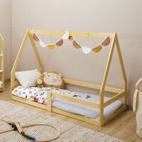 Cama Montessori de Madera Tamia Plaza y Media Movenda