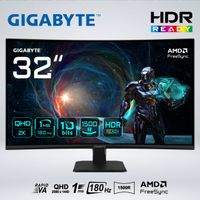 MONITOR GS32QCA GAMER CURVO QHD 320'' 180hz 1ms HDR AMDfreesync