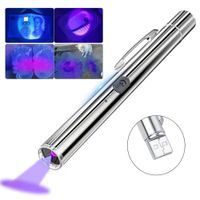 Linterna UV 365nm Recargable Detector de Billetes y Manchas