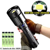 Linterna táctica de alta potencia XHP360 Recargable por USB