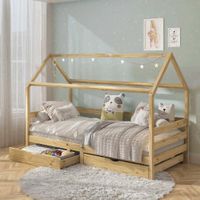 Cama Montessori Sami Plaza y Media con Cajones Movenda