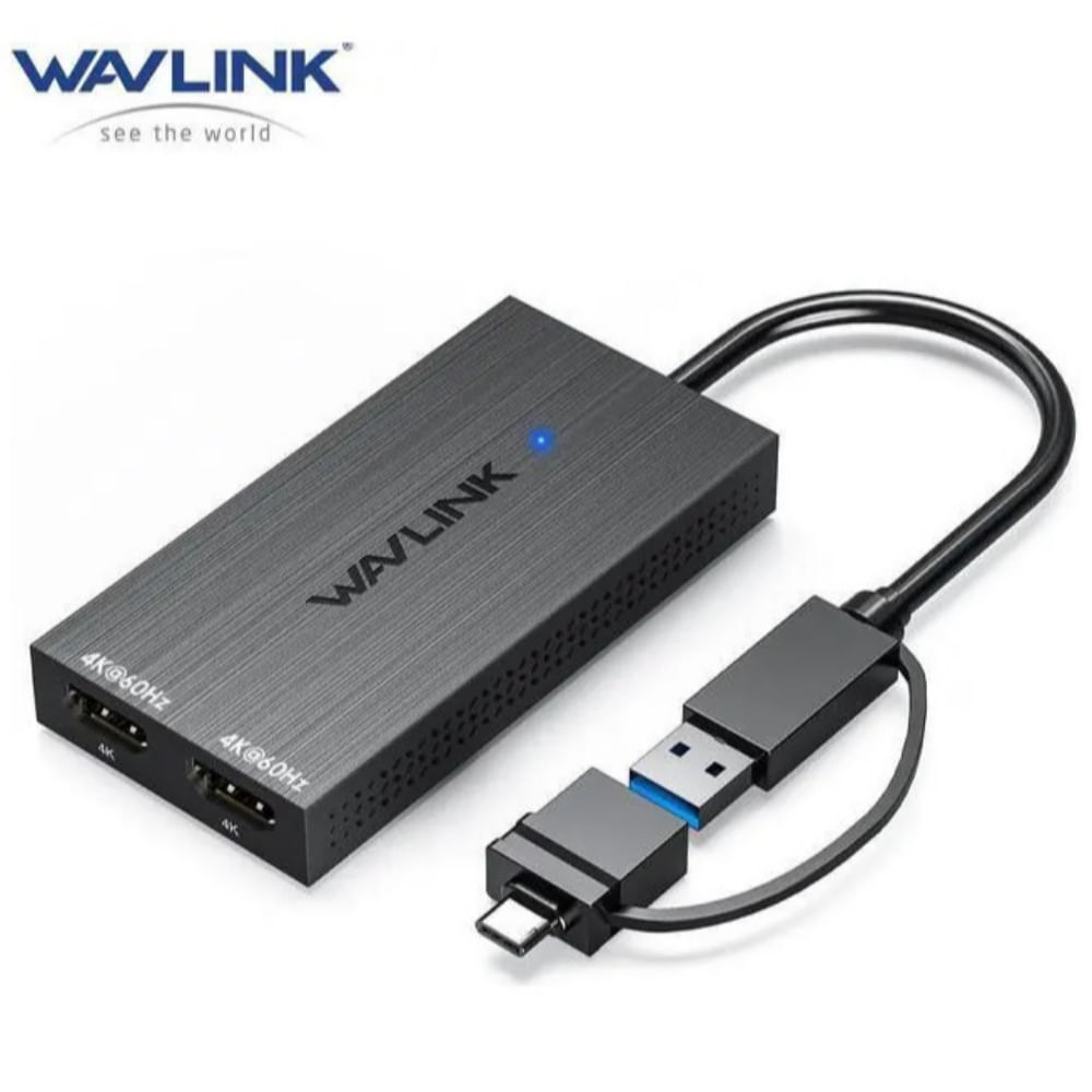 ADAPTADOR DE VIDEO USB 3.0  USB-C A DUAL HDMI MULTIPANTALLA