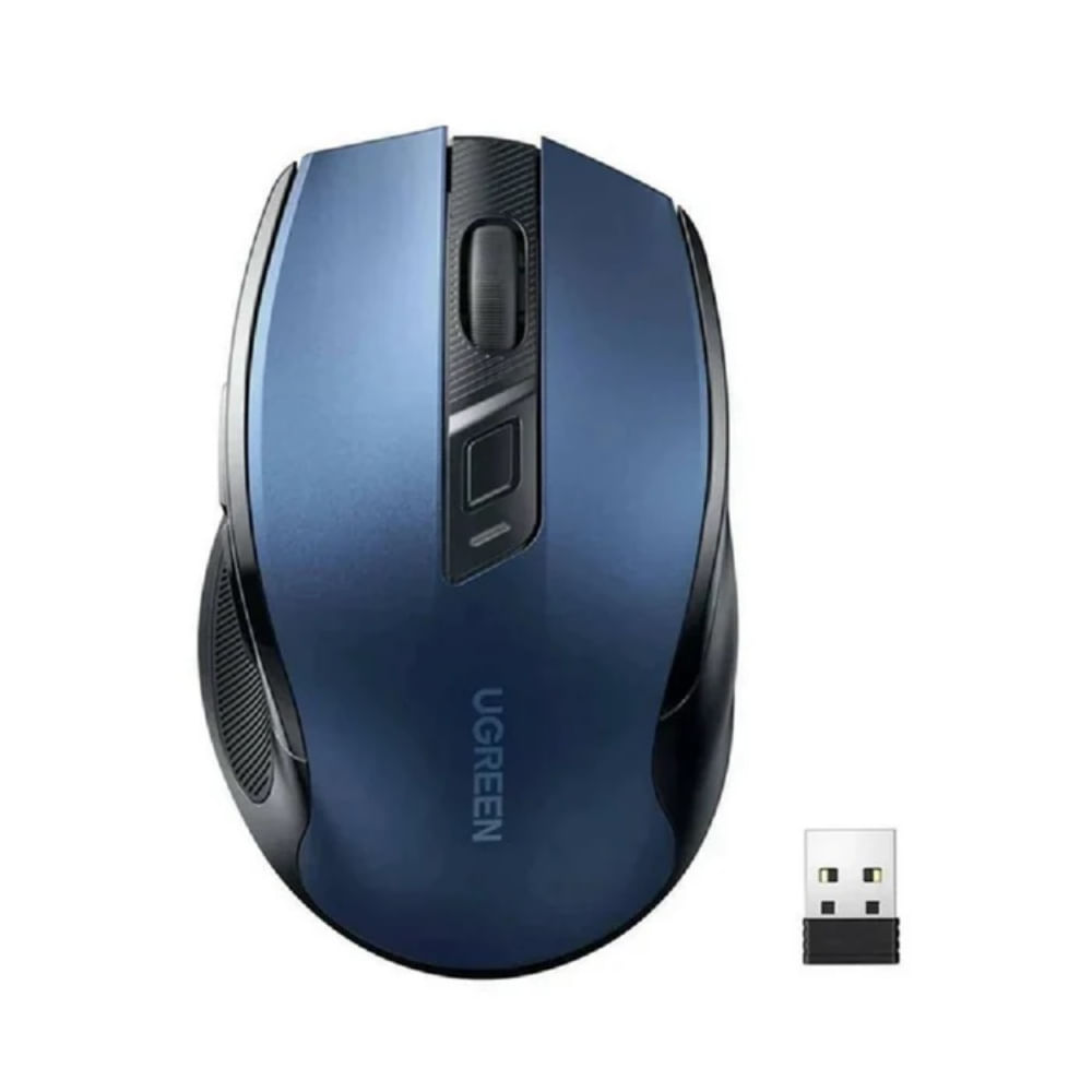 Mouse Inalámbrico BT Ergonómico 2.4Ghz Azul