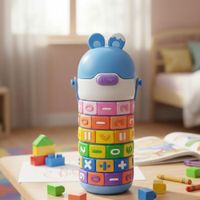 Tomatodo didáctico matemático para niños 500ml celeste