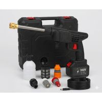 Hidrolavadora inalámbrica 340V alta presión portátil batería recargable limpieza potente