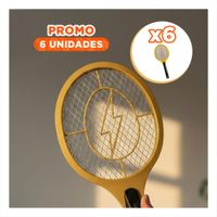 Pack6 Dispositivo Mosquitera Anaranjado Mango Negro y Control Mosquitos Y+Papel Regalo