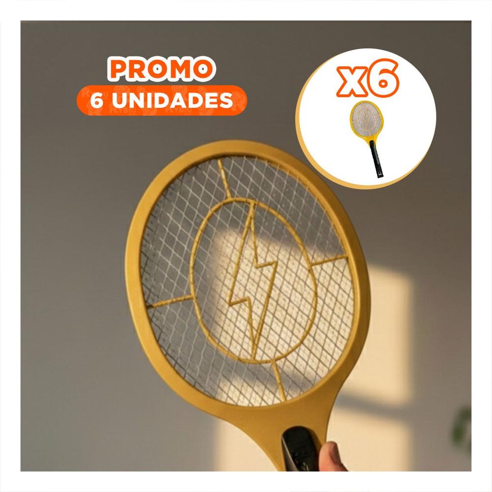 Pack6 Dispositivo Mosquitera Anaranjado Mango Negro y Control Mosquitos Y+Papel Regalo