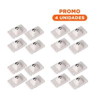 Pack4 Grupo 4 Piezas Ruedas Mini Blanco Portatiles Giratorias Fijacion Rapida Y+Regalo Sticker