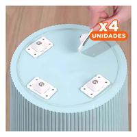 Pack4 Coleccion Mini Ruedas Giratorias Blanco 4 Portatiles Duradero Multiuso Y+Papel Regalo