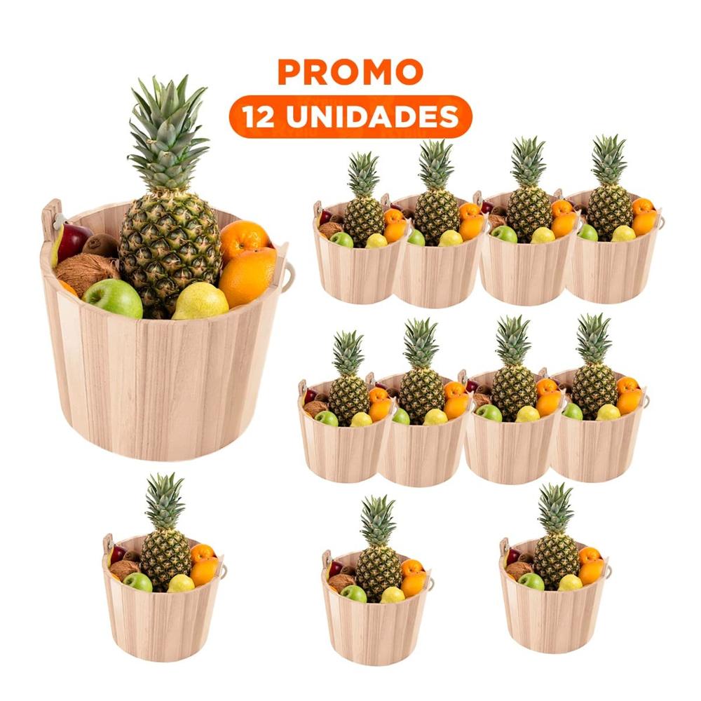 Pack12 Soporte de Madera con Agarradera de Cuerda 16x16cm de Estilo de Montaña Y+Regalo Sticker