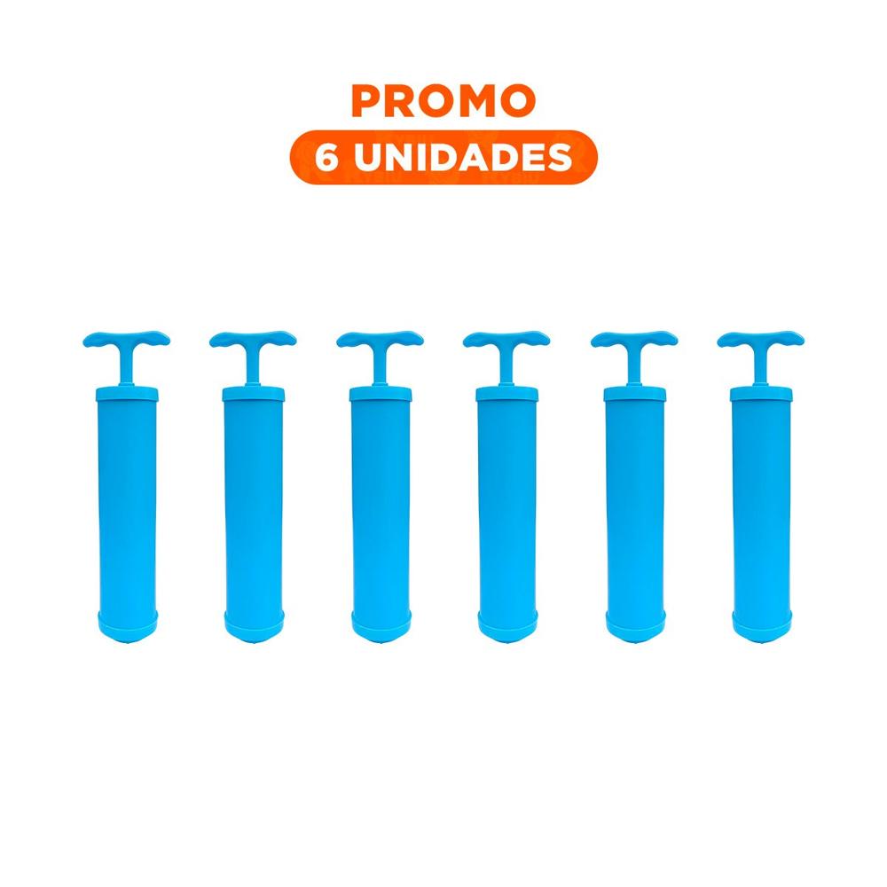 Pack6 Compresor Manual para Bolsas de Vacio Facil de Usar y Transporte Seguro