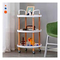 Mueble 3 Niveles Circular con Asa Blanco para Cocina y Sala Y+Regalo Sticker