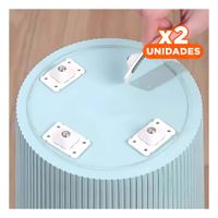 Pack2 Set de Mini Ruedas Giratorias Blanco Portatiles 4 Piezas Practicas Casa Y+Papel Regalo