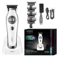 Máquina Cortapelo Profesional Recargable Trimmer Barba 7200RPM Corte Preciso 0.1mm Blanco