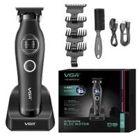 Máquina Cortapelo Profesional Recargable Trimmer Barba 7200RPM Corte Preciso 0.1mm Negro