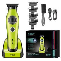 Máquina Cortapelo Profesional Recargable Trimmer Barba 7200RPM Corte Preciso 0.1mm Verde